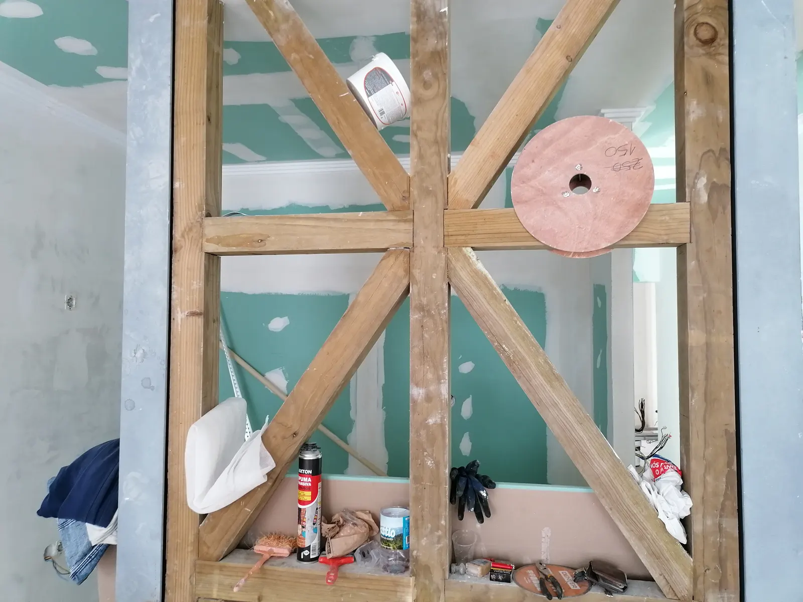 Remodelação no Príncipe Real — Antes — estrutura em madeira